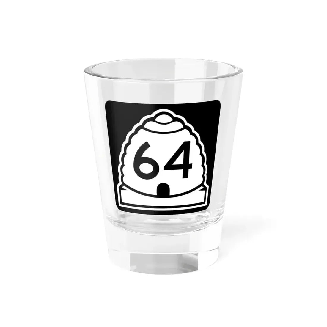 Utah 64 (Utah) (Road Sign) Shot Glass 1.5oz 1.5oz - Go Mug Yourself