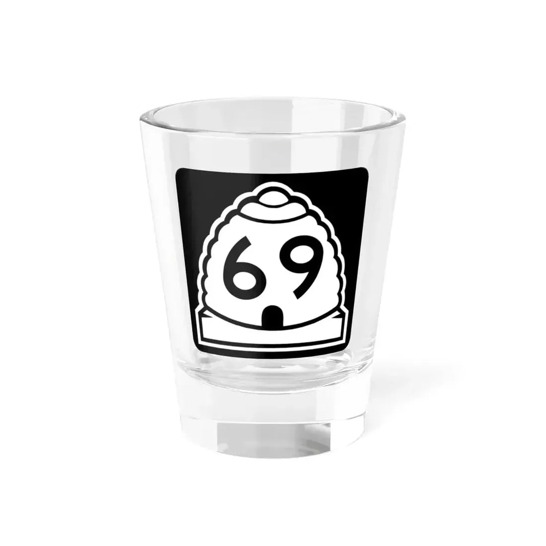 Utah 69 (Utah) (Road Sign) Shot Glass 1.5oz 1.5oz - Go Mug Yourself