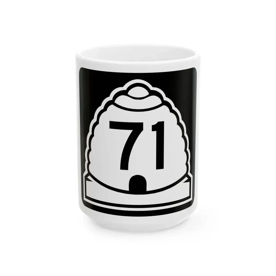 Utah 71 (Utah) (Road Sign) White Coffee Mug 15oz - Go Mug Yourself
