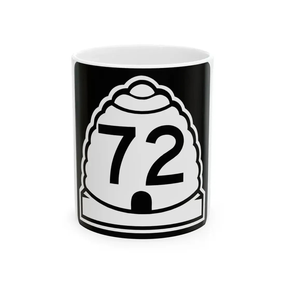 Utah 72 (Utah) (Road Sign) White Coffee Mug 11oz - Go Mug Yourself