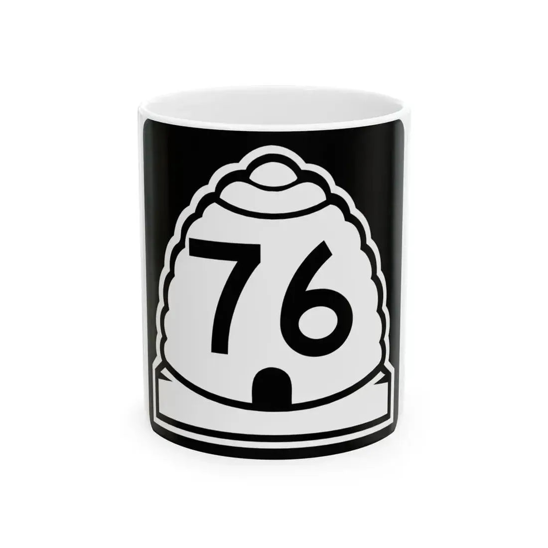 Utah 76 (Utah) (Road Sign) White Coffee Mug 11oz - Go Mug Yourself