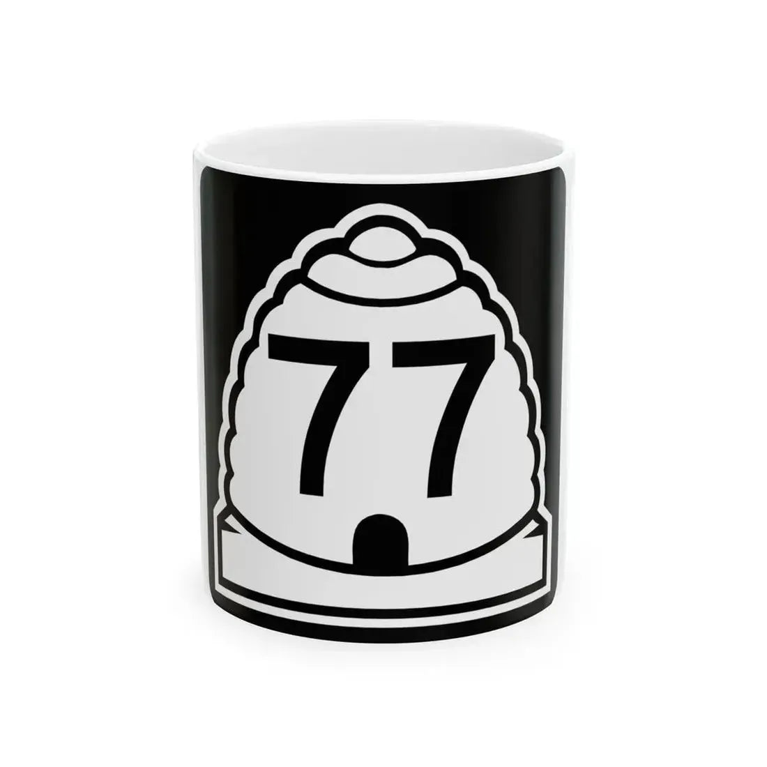 Utah 77 (Utah) (Road Sign) White Coffee Mug 11oz - Go Mug Yourself