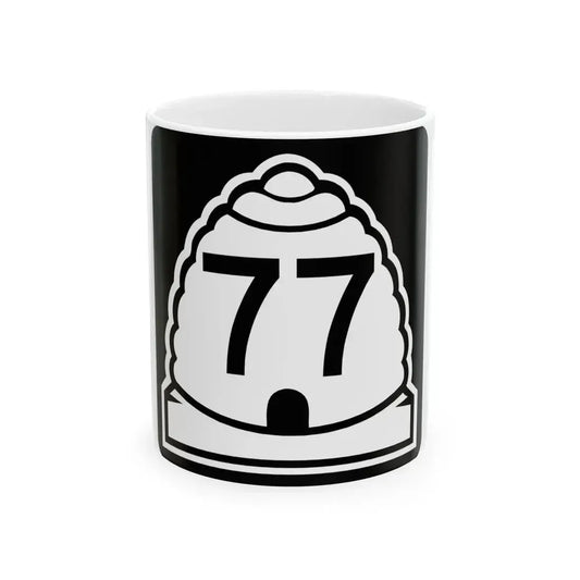 Utah 77 (Utah) (Road Sign) White Coffee Mug 11oz - Go Mug Yourself