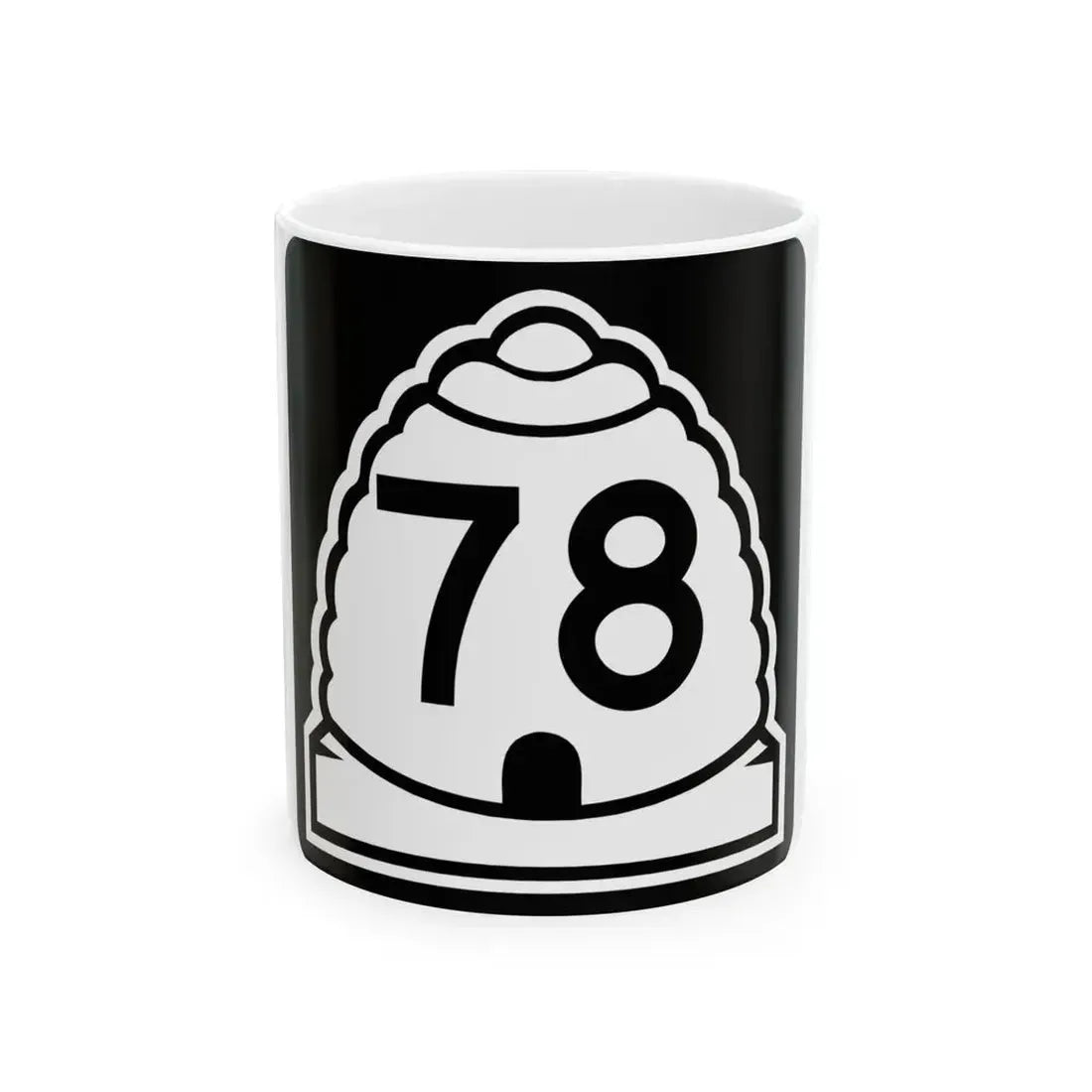 Utah 78 (Utah) (Road Sign) White Coffee Mug 11oz - Go Mug Yourself