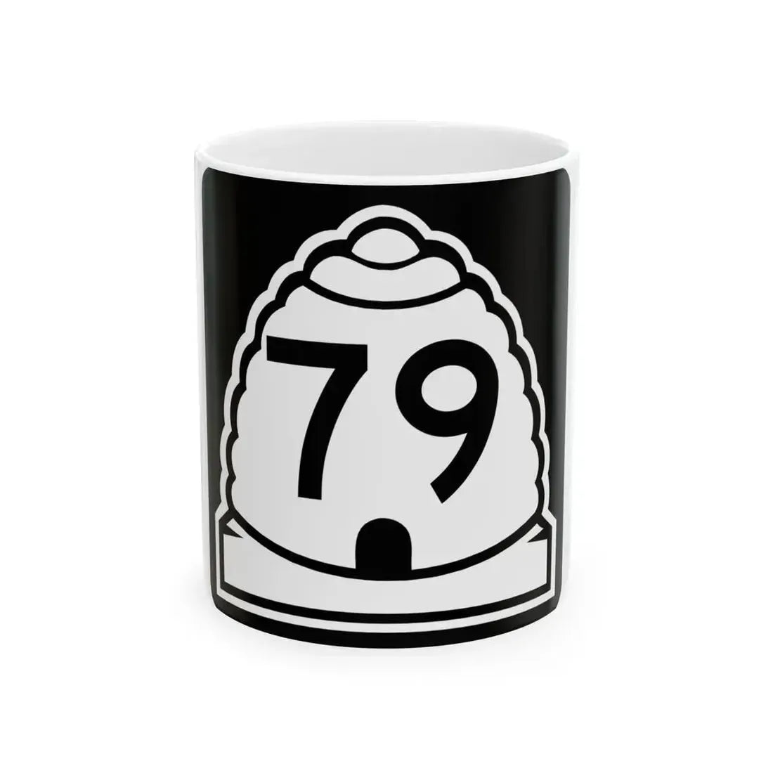 Utah 79 (Utah) (Road Sign) White Coffee Mug 11oz - Go Mug Yourself