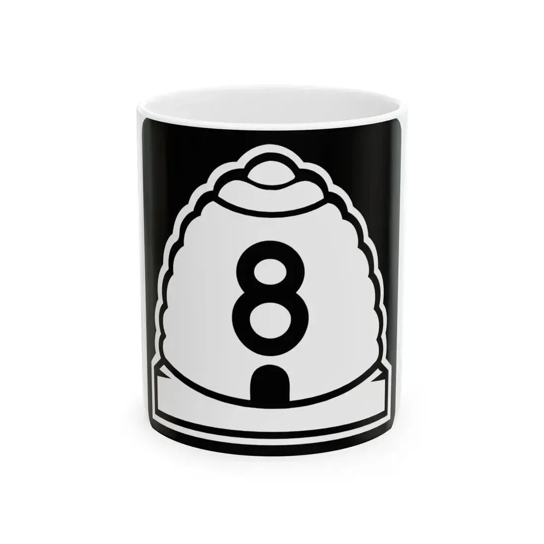Utah 8 (Utah) (Road Sign) White Coffee Mug 11oz - Go Mug Yourself
