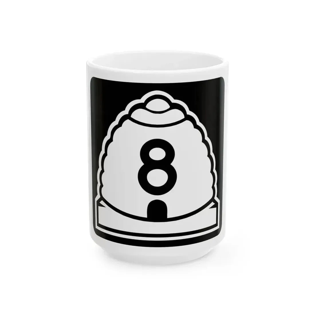 Utah 8 (Utah) (Road Sign) White Coffee Mug 15oz - Go Mug Yourself
