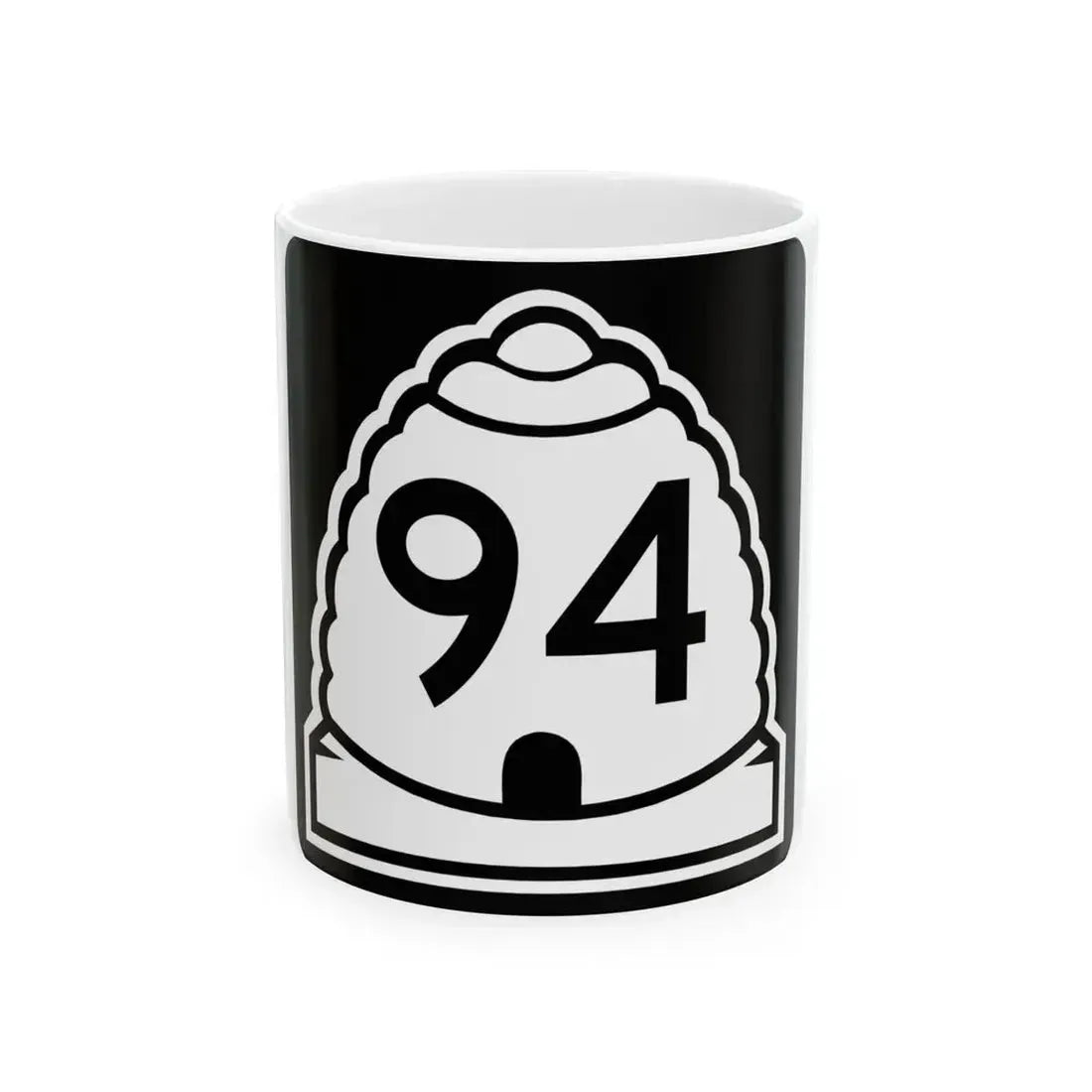 Utah 94 (Utah) (Road Sign) White Coffee Mug 11oz - Go Mug Yourself