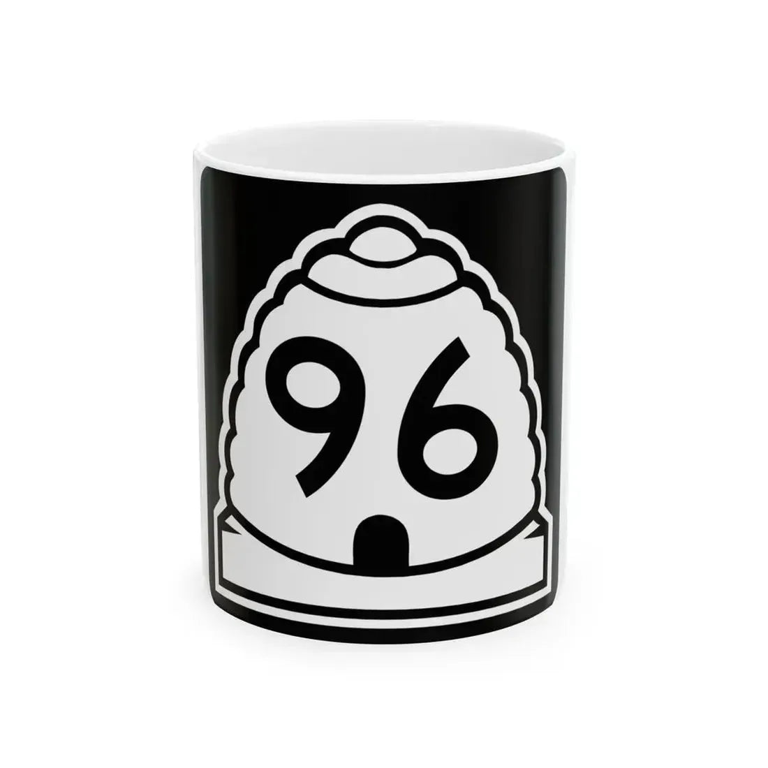 Utah 96 (Utah) (Road Sign) White Coffee Mug 11oz - Go Mug Yourself