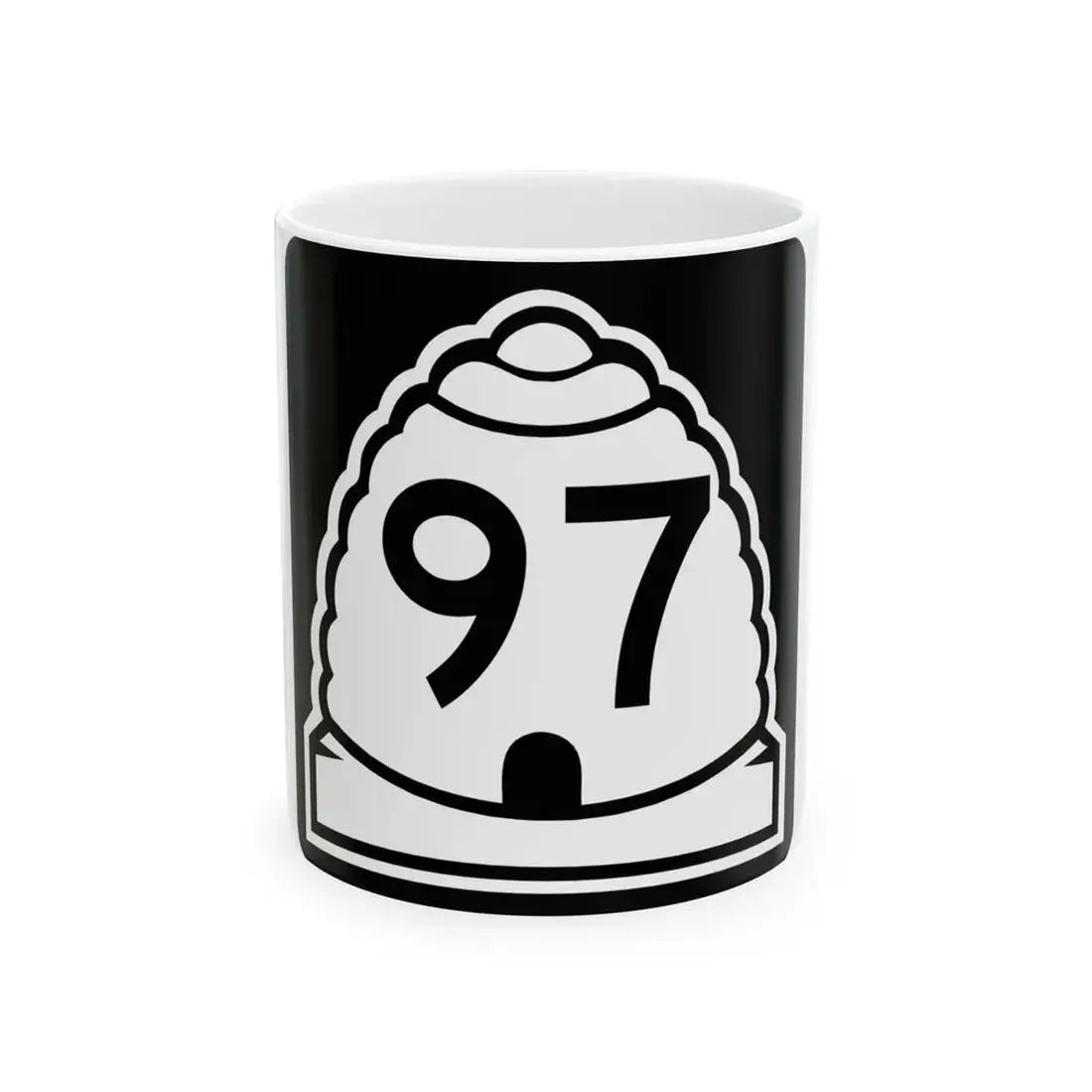 Utah 97 (Utah) (Road Sign) White Coffee Mug 11oz - Go Mug Yourself