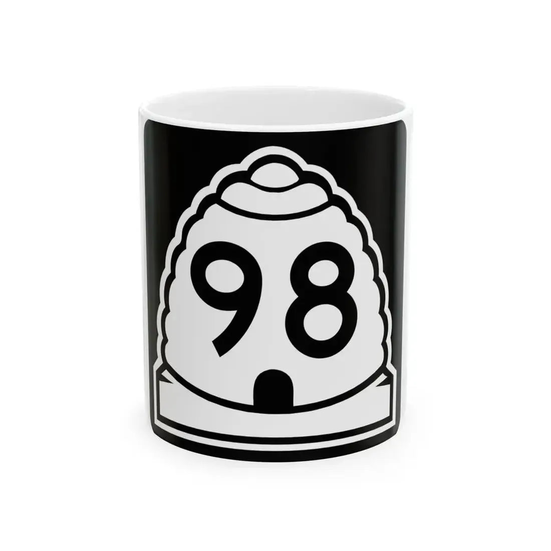 Utah 98 (Utah) (Road Sign) White Coffee Mug 11oz - Go Mug Yourself