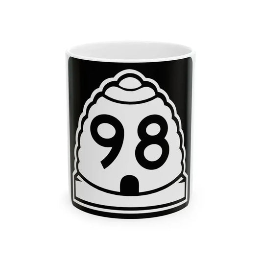 Utah 98 (Utah) (Road Sign) White Coffee Mug 11oz - Go Mug Yourself