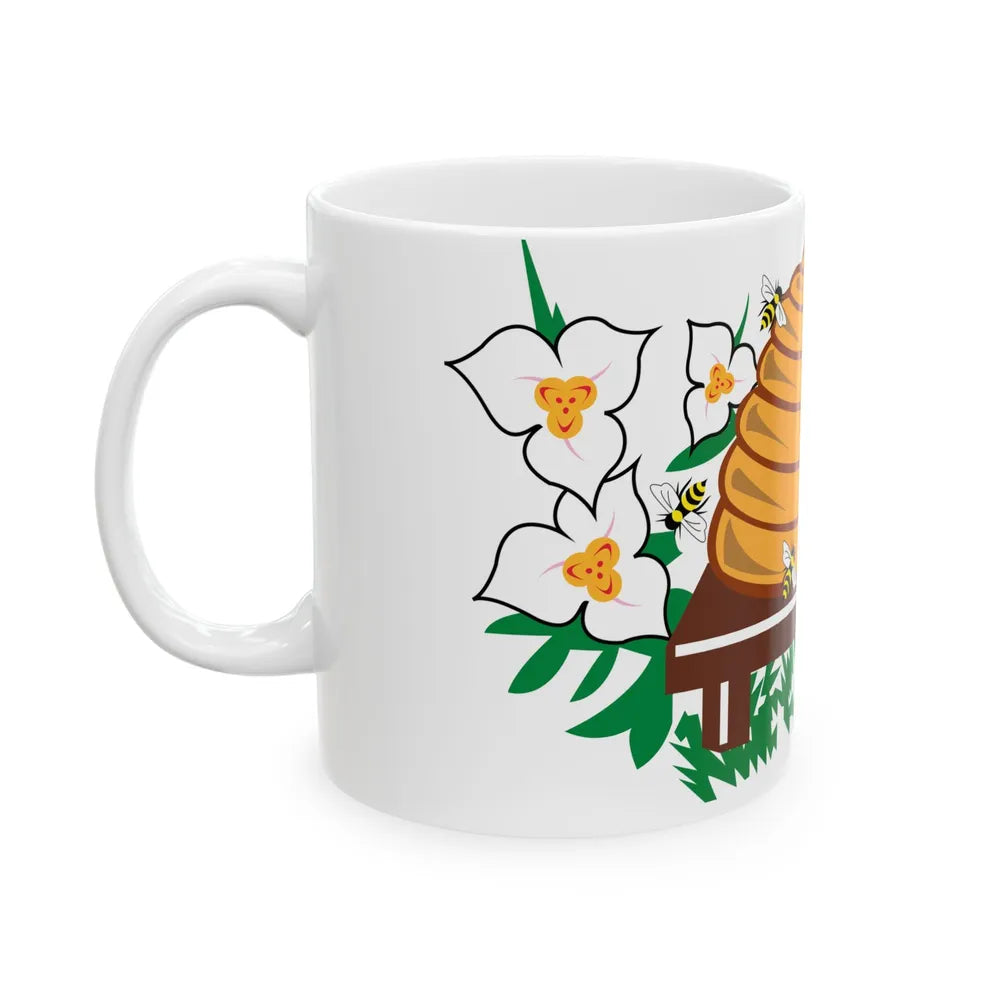 Utah Arms Banner (United States) White Coffee Mug - Go Mug Yourself