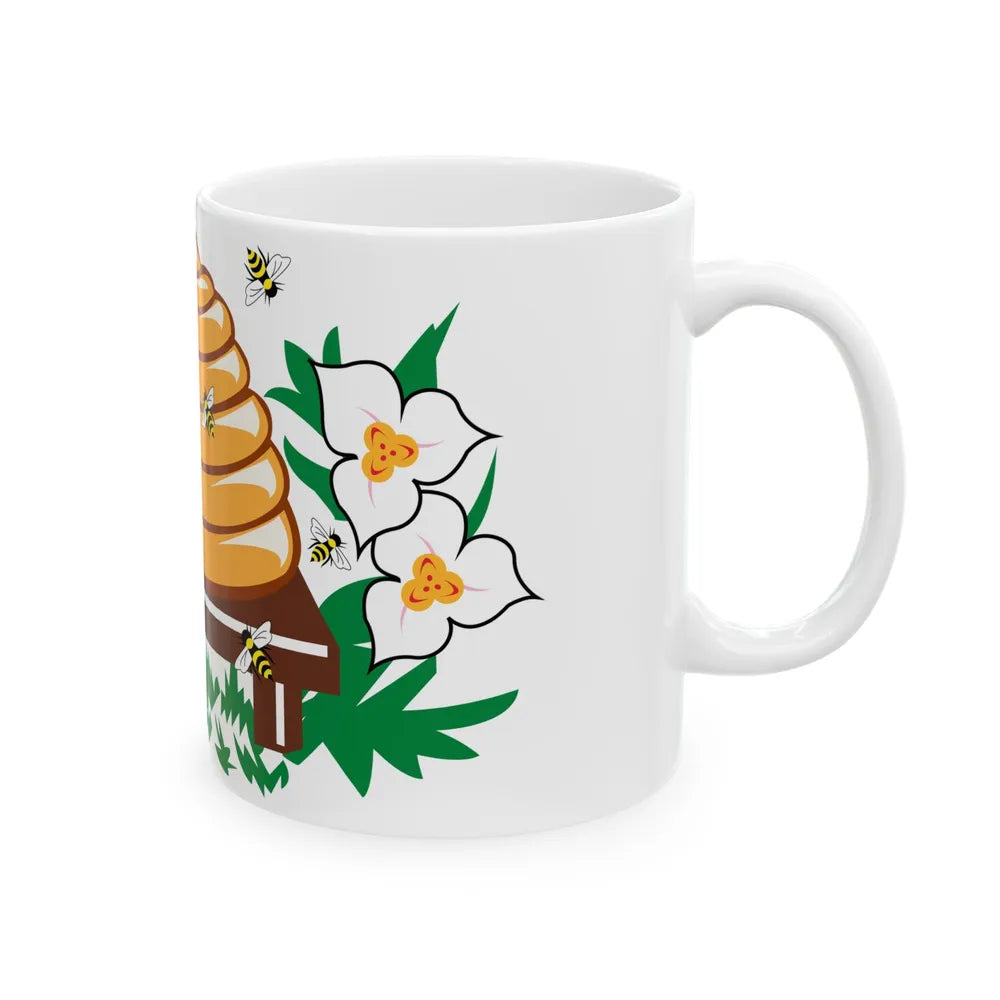 Utah Arms Banner (United States) White Coffee Mug - Go Mug Yourself