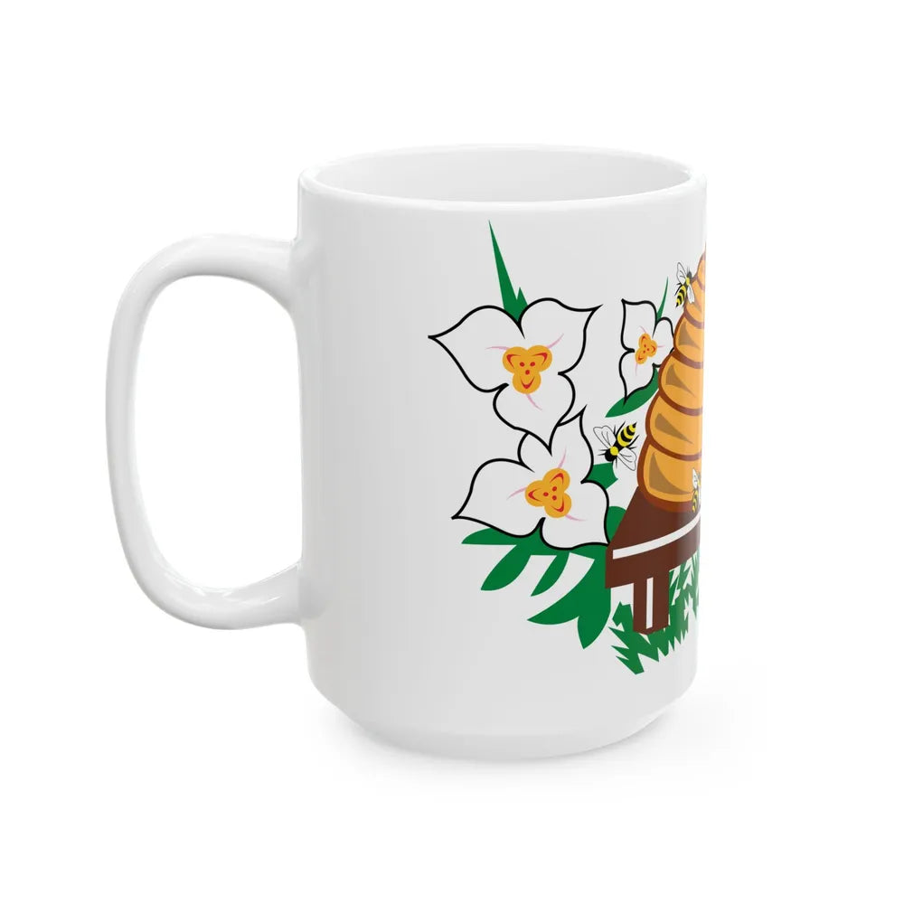 Utah Arms Banner (United States) White Coffee Mug - Go Mug Yourself