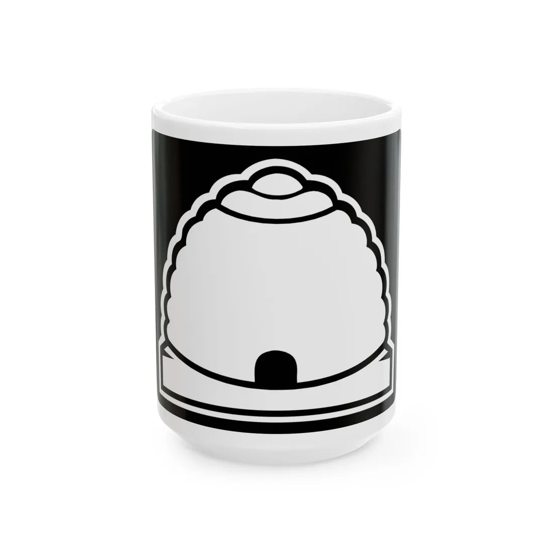 Utah blank wide (Utah) (Road Sign) White Coffee Mug 15oz - Go Mug Yourself