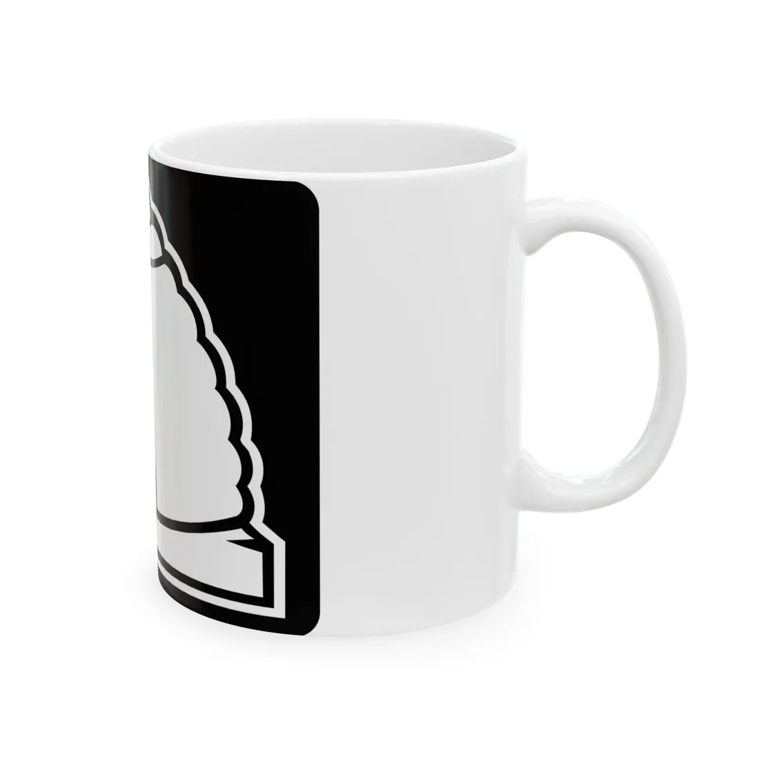 Utah blank wide (Utah) (Road Sign) White Coffee Mug - Go Mug Yourself