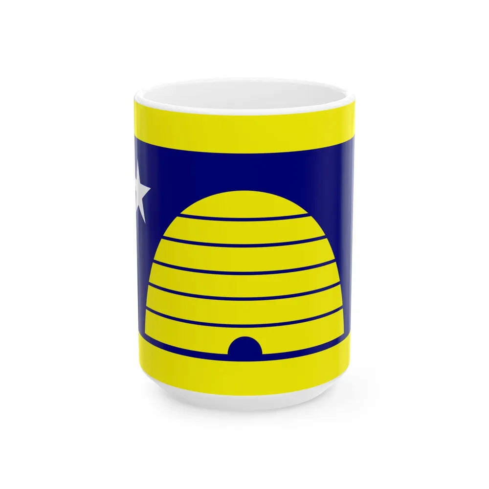 Utah Proposed Flag Design Number 11 (United States) White Coffee Mug 15oz - Go Mug Yourself