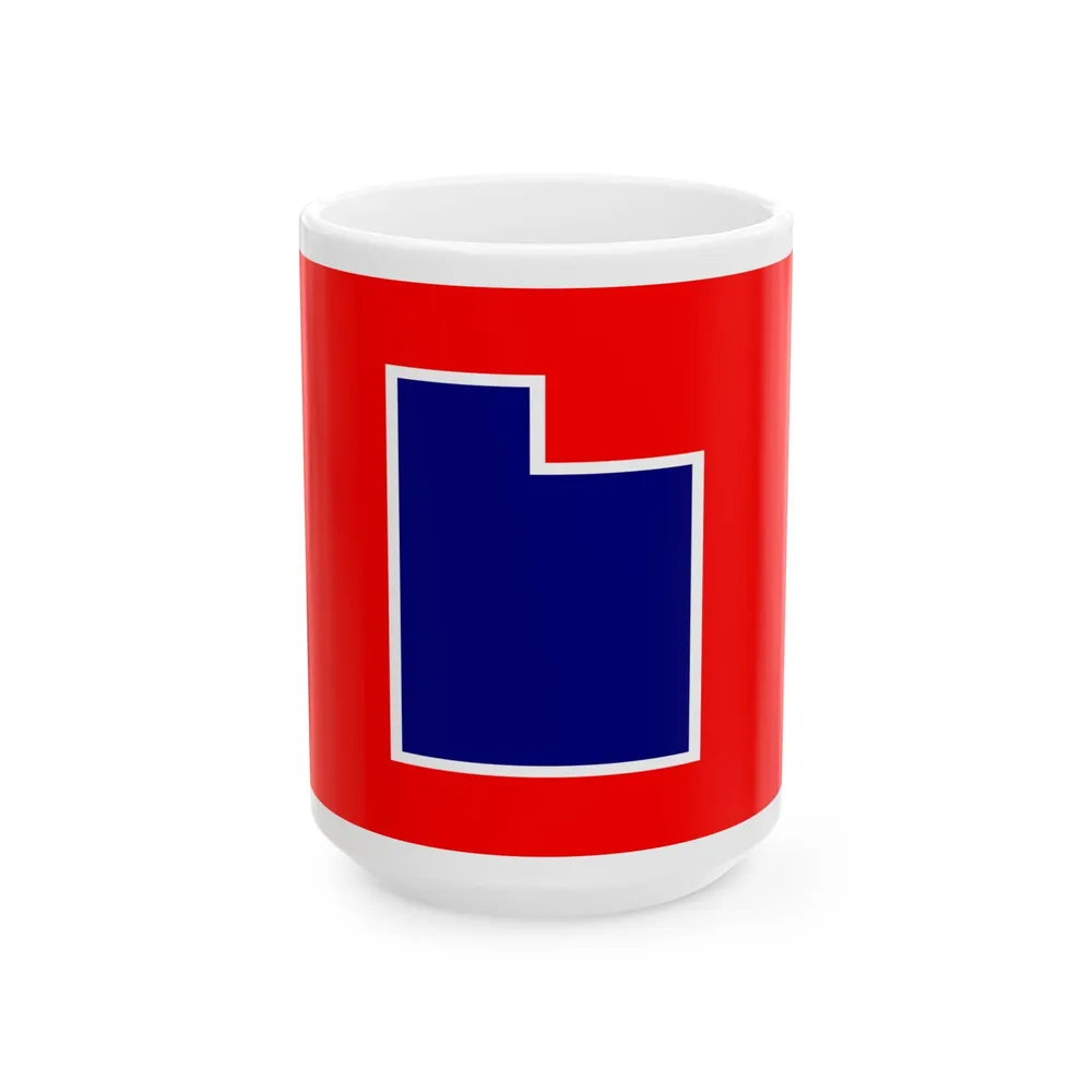 Utah Proposed Flag Design Number 12 (United States) White Coffee Mug 15oz - Go Mug Yourself