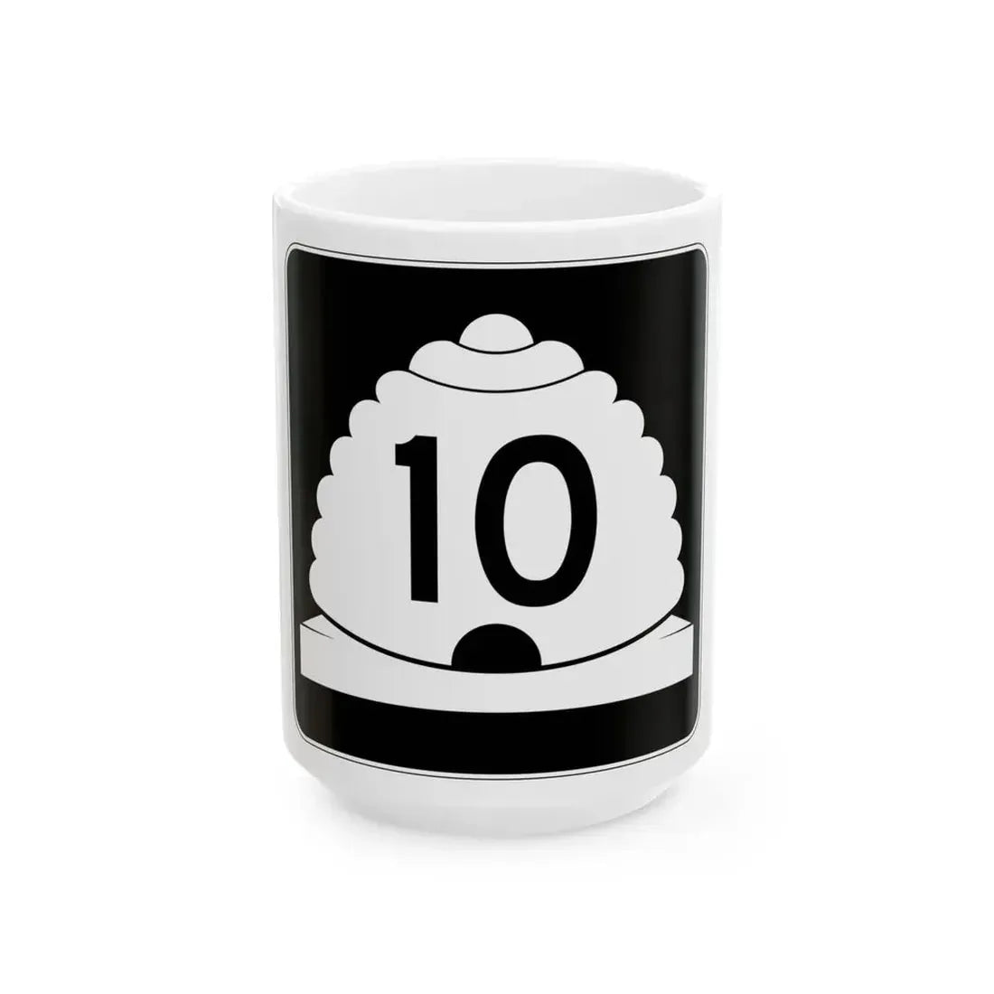 Utah SR 10 (Utah) (Road Sign) White Coffee Mug 15oz - Go Mug Yourself