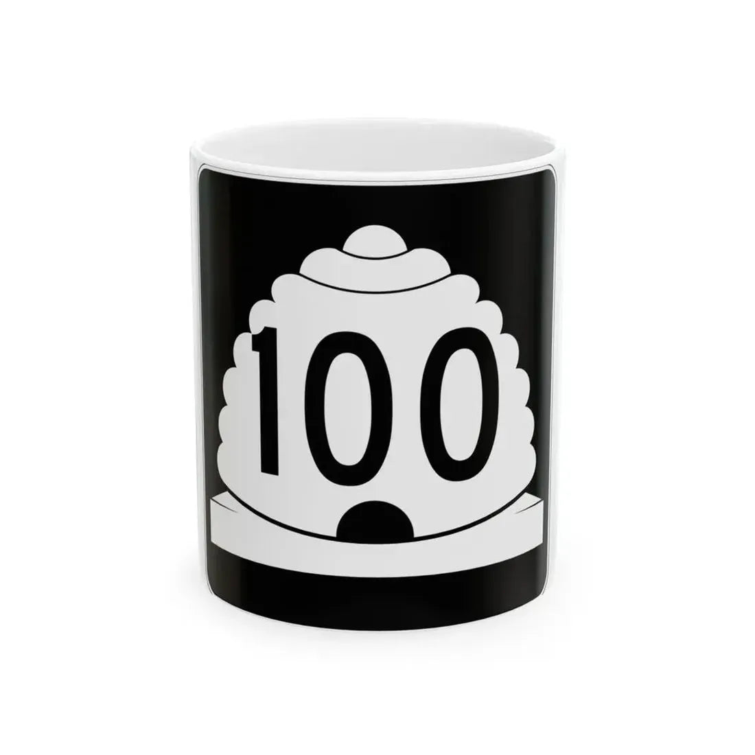 Utah SR 100 (Utah) (Road Sign) White Coffee Mug 11oz - Go Mug Yourself