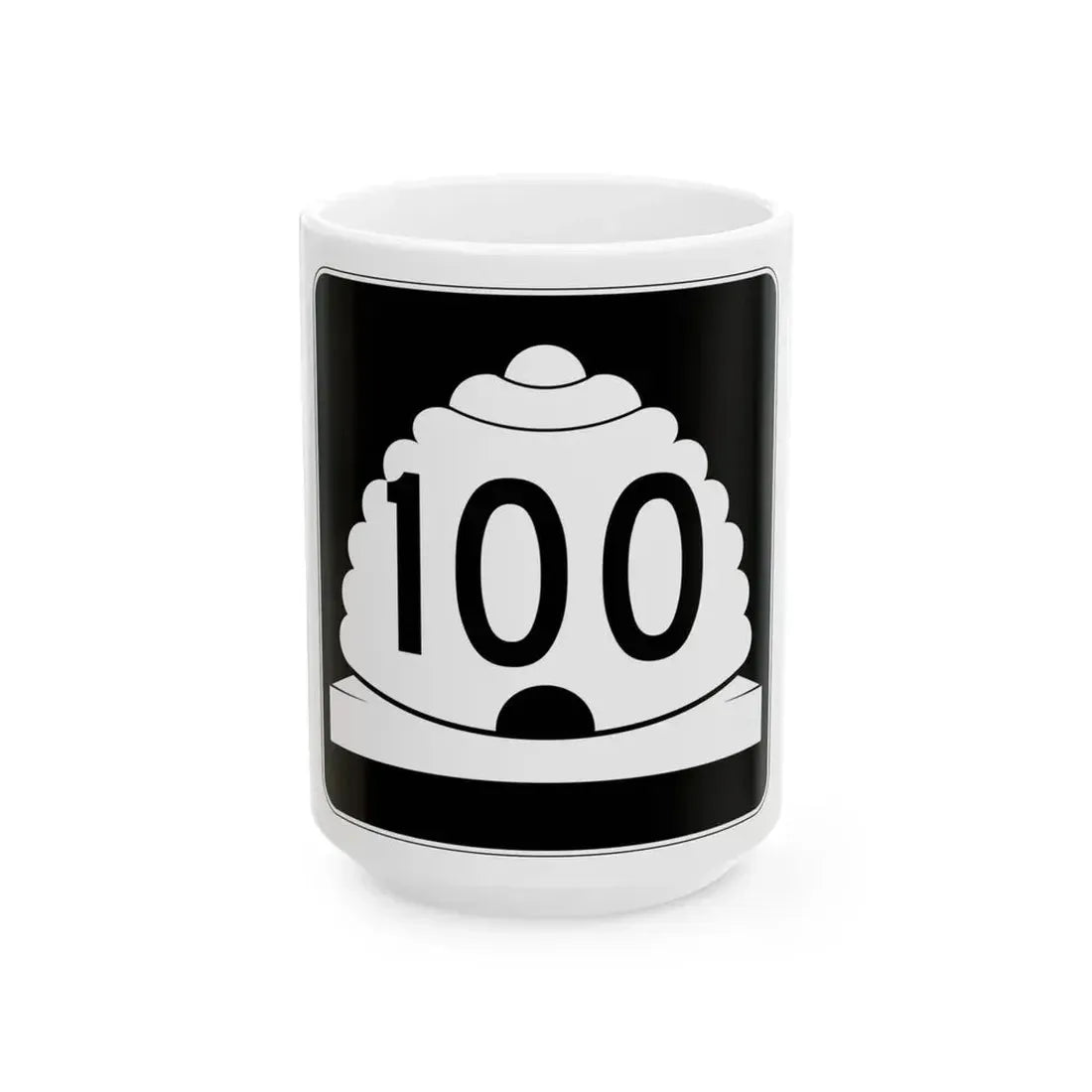 Utah SR 100 (Utah) (Road Sign) White Coffee Mug 15oz - Go Mug Yourself