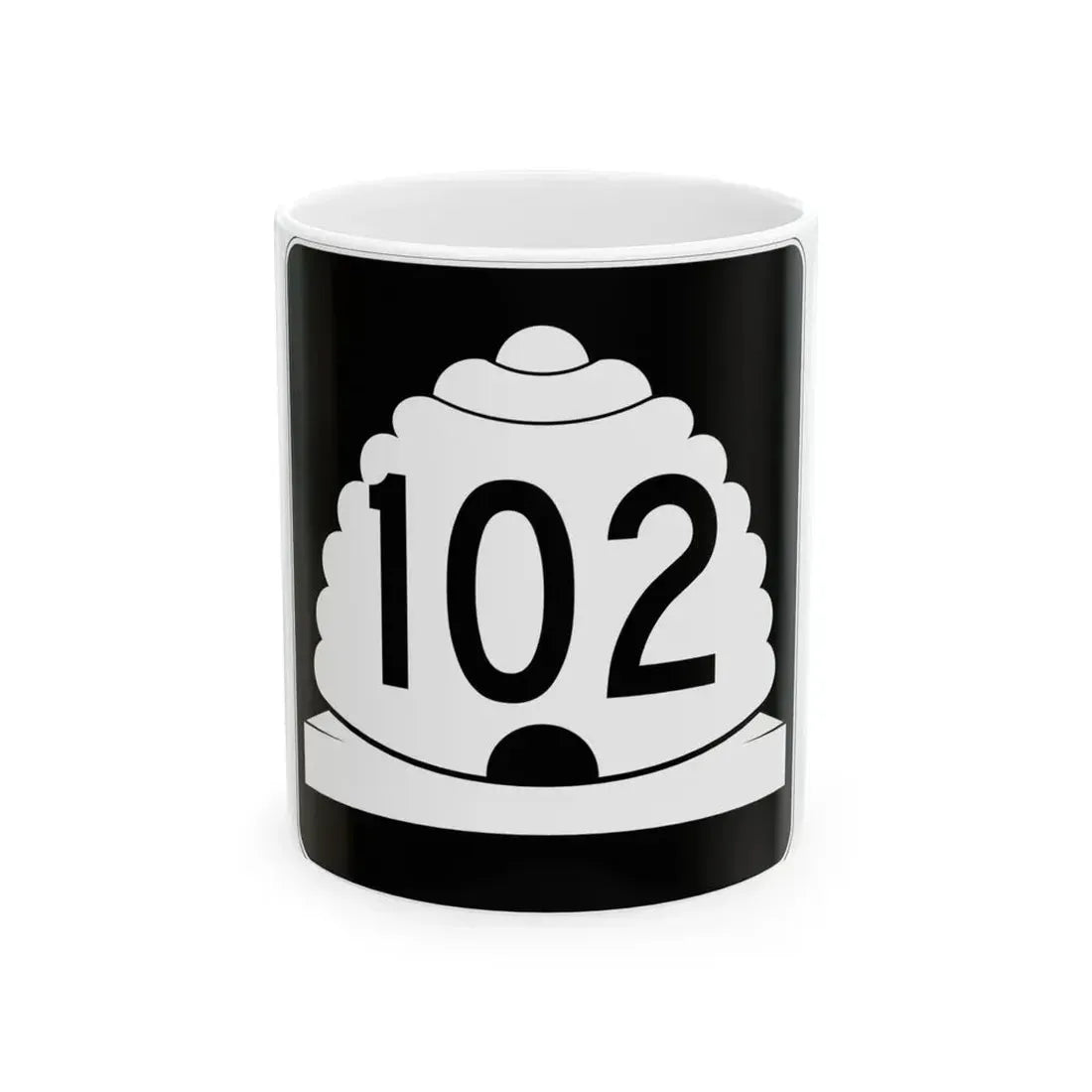 Utah SR 102 (Utah) (Road Sign) White Coffee Mug 11oz - Go Mug Yourself
