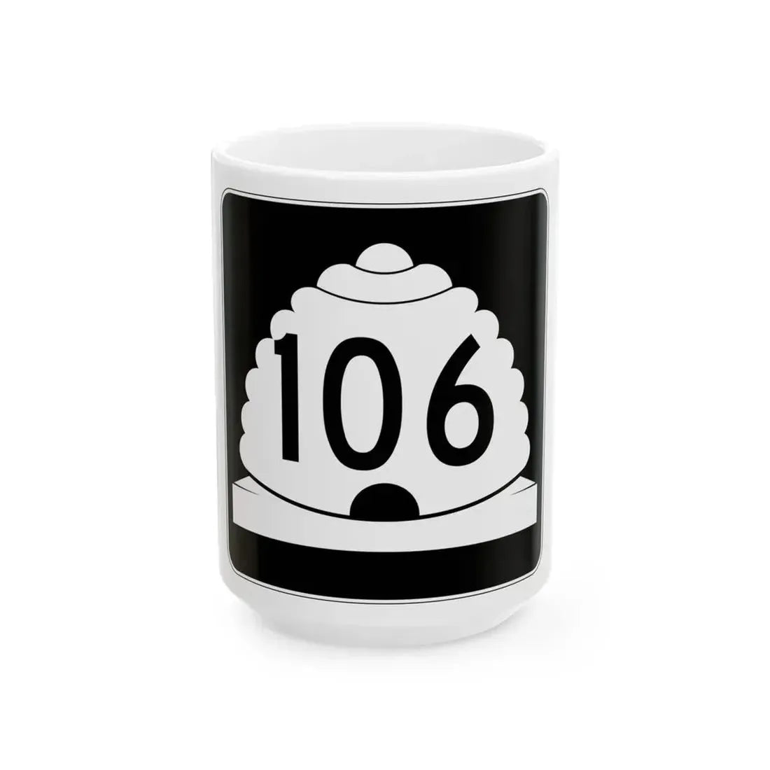 Utah SR 106 (Utah) (Road Sign) White Coffee Mug 15oz - Go Mug Yourself