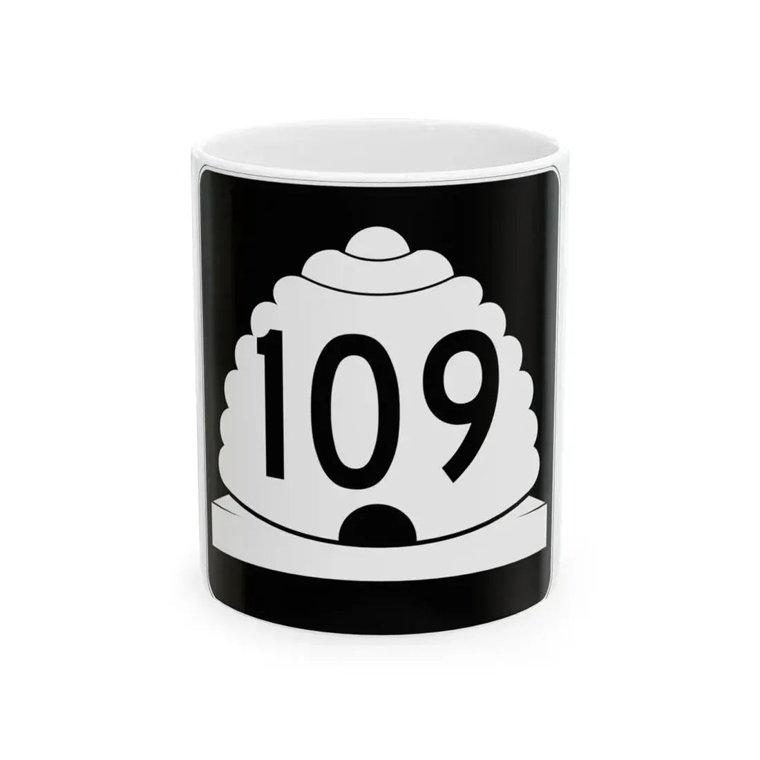 Utah SR 109 (Utah) (Road Sign) White Coffee Mug 11oz - Go Mug Yourself