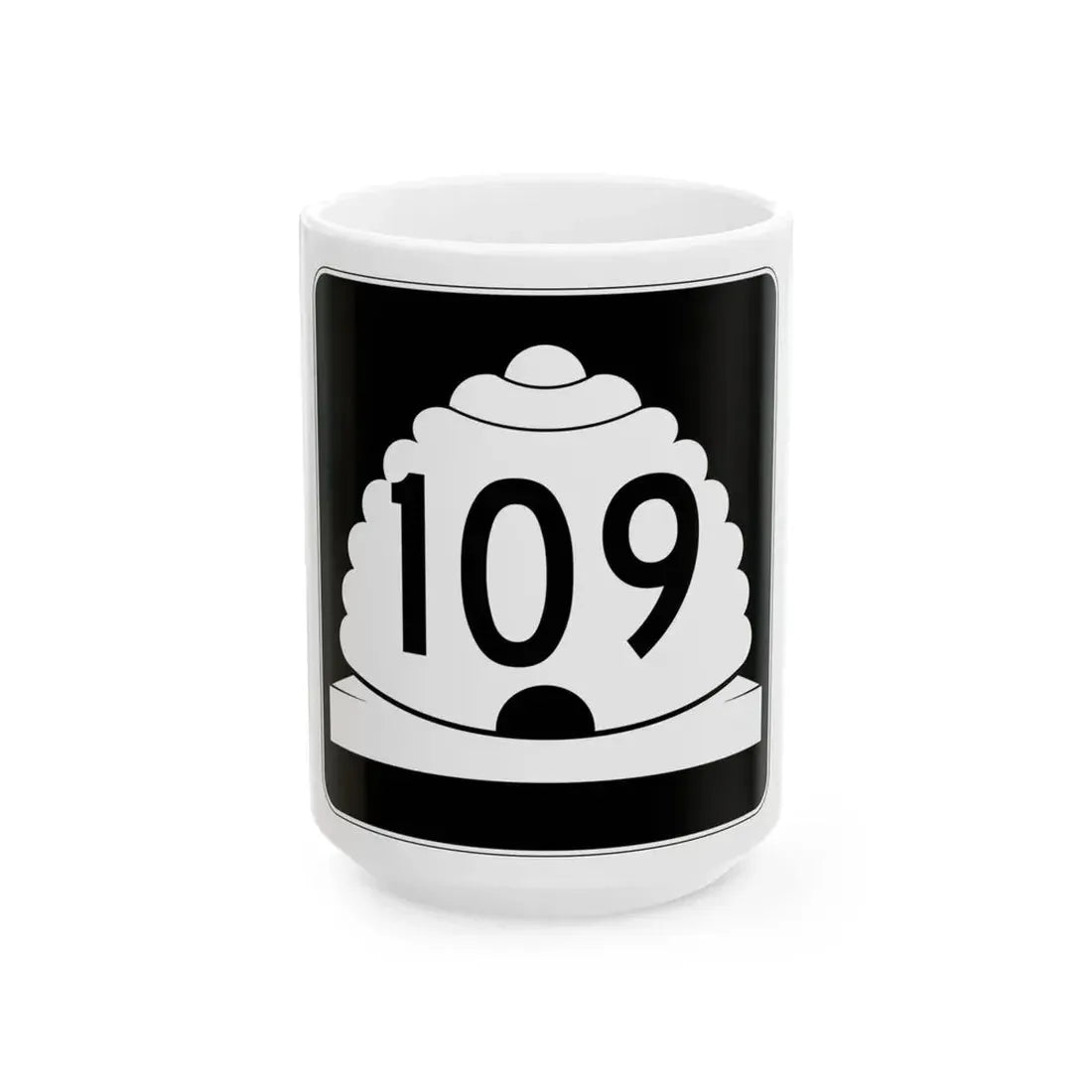 Utah SR 109 (Utah) (Road Sign) White Coffee Mug 15oz - Go Mug Yourself