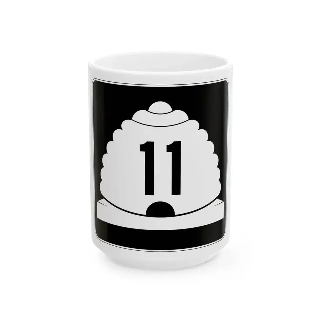 Utah SR 11 (Utah) (Road Sign) White Coffee Mug 15oz - Go Mug Yourself