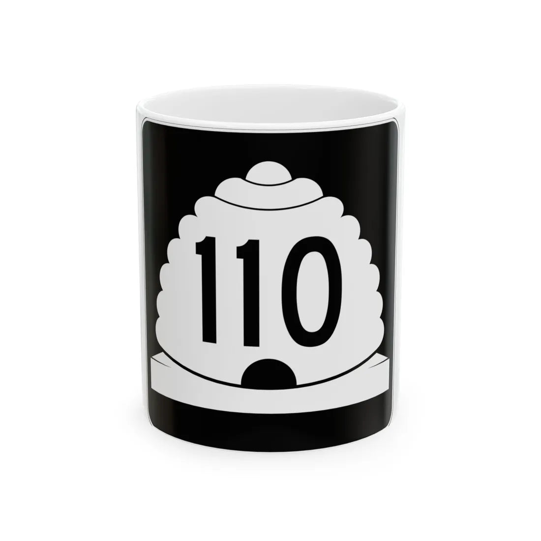 Utah SR 110 (Utah) (Road Sign) White Coffee Mug 11oz - Go Mug Yourself