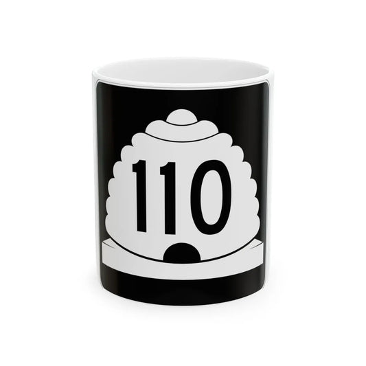 Utah SR 110 (Utah) (Road Sign) White Coffee Mug 11oz - Go Mug Yourself