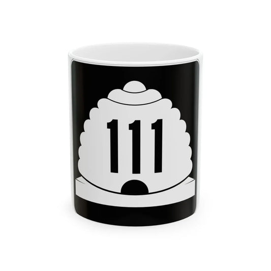 Utah SR 111 (Utah) (Road Sign) White Coffee Mug 11oz - Go Mug Yourself