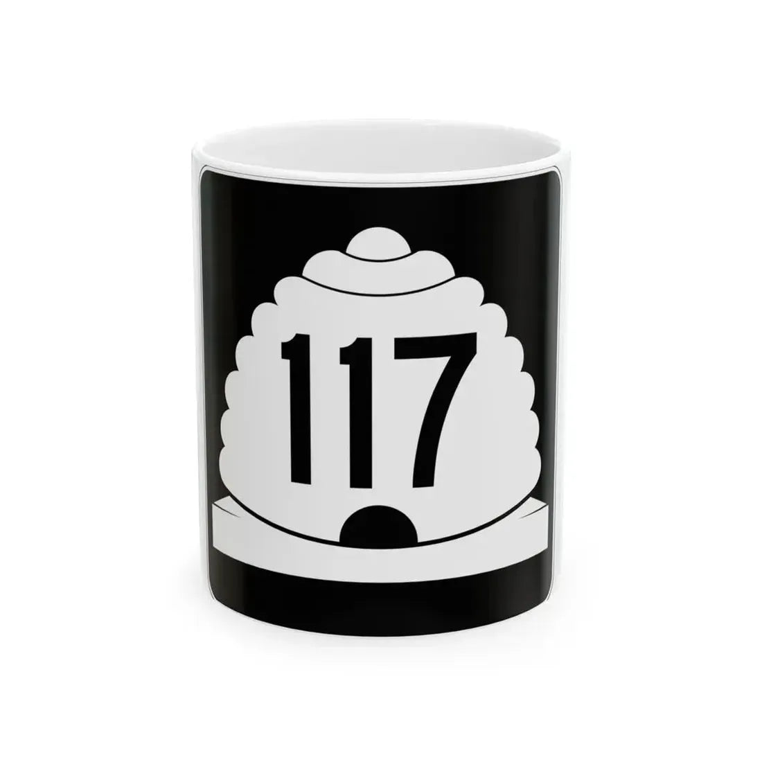 Utah SR 117 (Utah) (Road Sign) White Coffee Mug 11oz - Go Mug Yourself