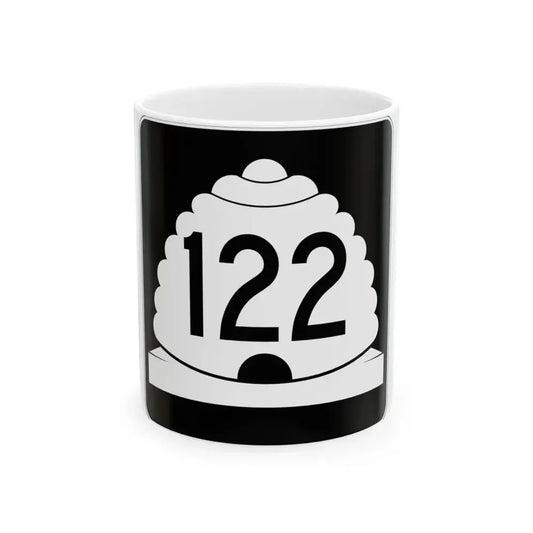 Utah SR 122 (Utah) (Road Sign) White Coffee Mug 11oz - Go Mug Yourself