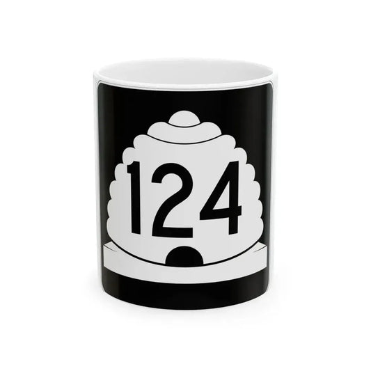 Utah SR 124 (Utah) (Road Sign) White Coffee Mug 11oz - Go Mug Yourself