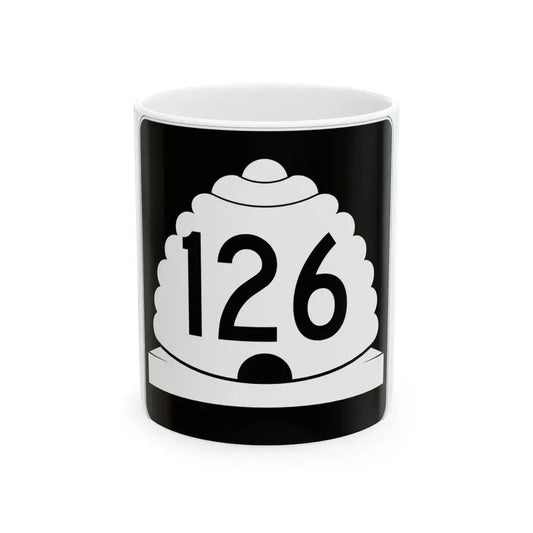 Utah SR 126 (Utah) (Road Sign) White Coffee Mug 11oz - Go Mug Yourself
