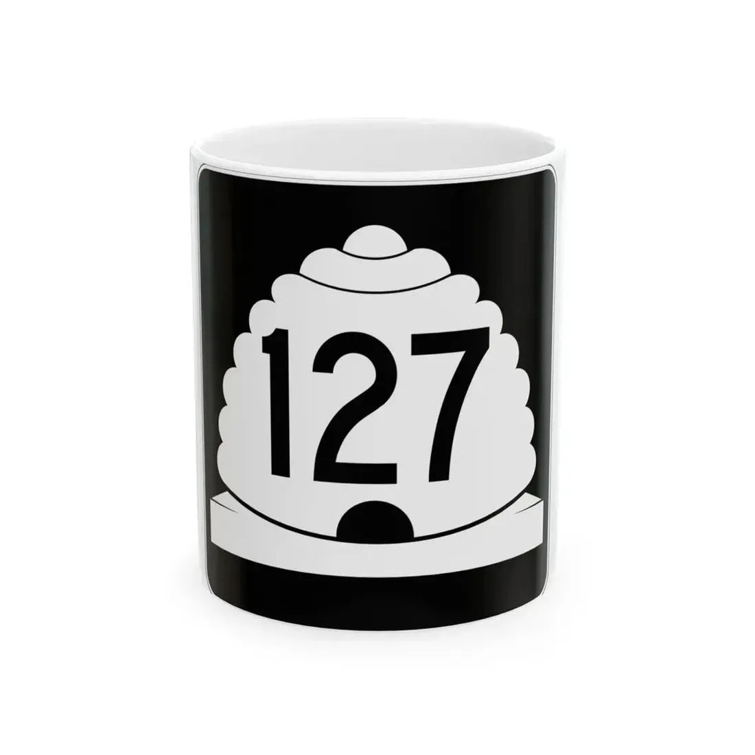 Utah SR 127 (Utah) (Road Sign) White Coffee Mug 11oz - Go Mug Yourself