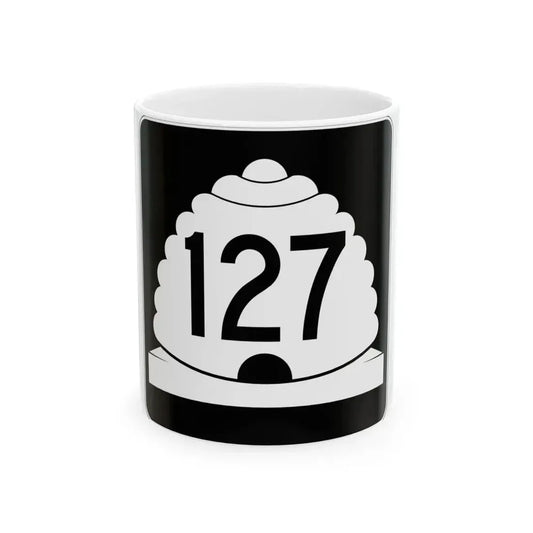 Utah SR 127 (Utah) (Road Sign) White Coffee Mug 11oz - Go Mug Yourself