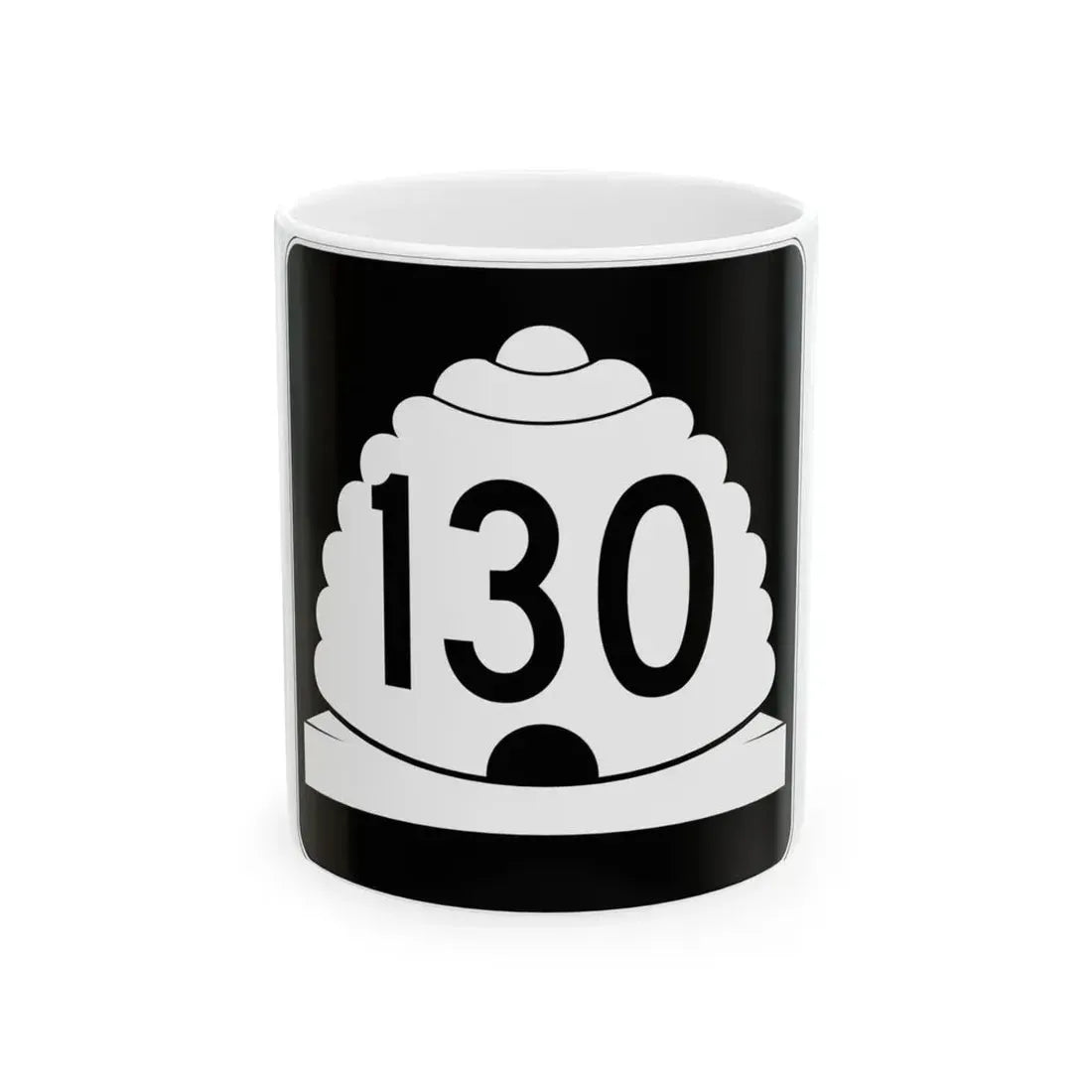 Utah SR 130 (Utah) (Road Sign) White Coffee Mug 11oz - Go Mug Yourself