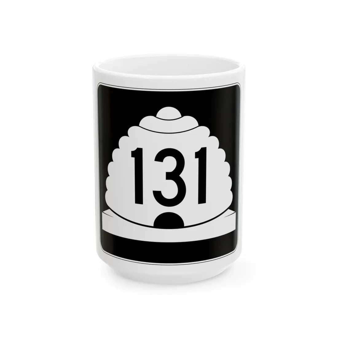 Utah SR 131 (Utah) (Road Sign) White Coffee Mug 15oz - Go Mug Yourself