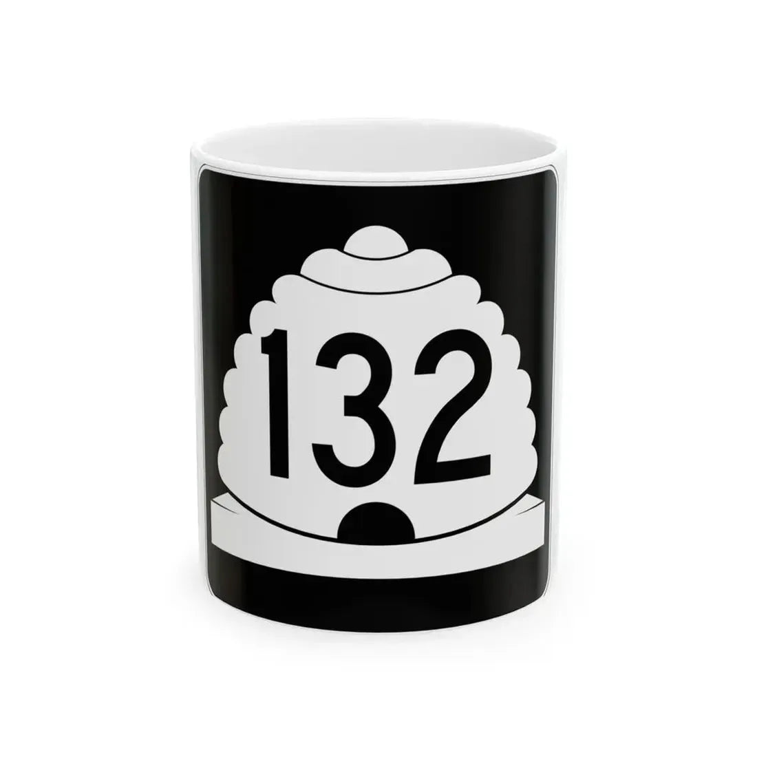 Utah SR 132 (Utah) (Road Sign) White Coffee Mug 11oz - Go Mug Yourself