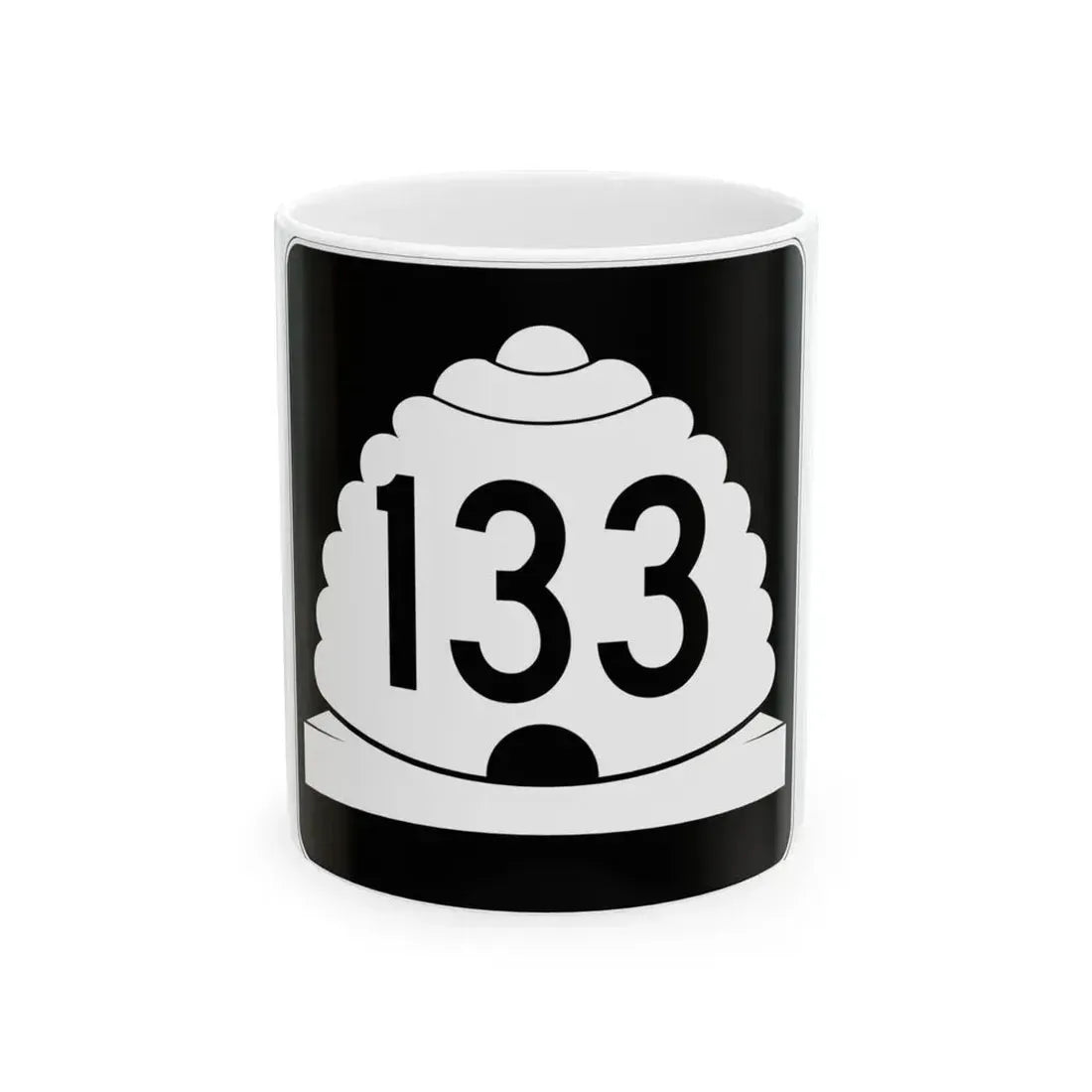 Utah SR 133 (Utah) (Road Sign) White Coffee Mug 11oz - Go Mug Yourself