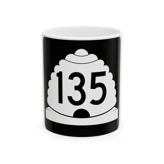 Utah SR 135 (Utah) (Road Sign) White Coffee Mug 11oz - Go Mug Yourself