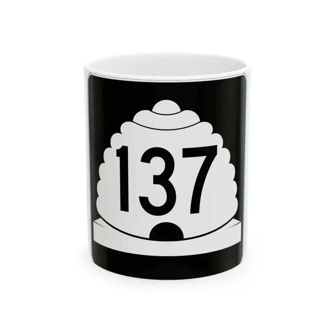 Utah SR 137 (Utah) (Road Sign) White Coffee Mug 11oz - Go Mug Yourself