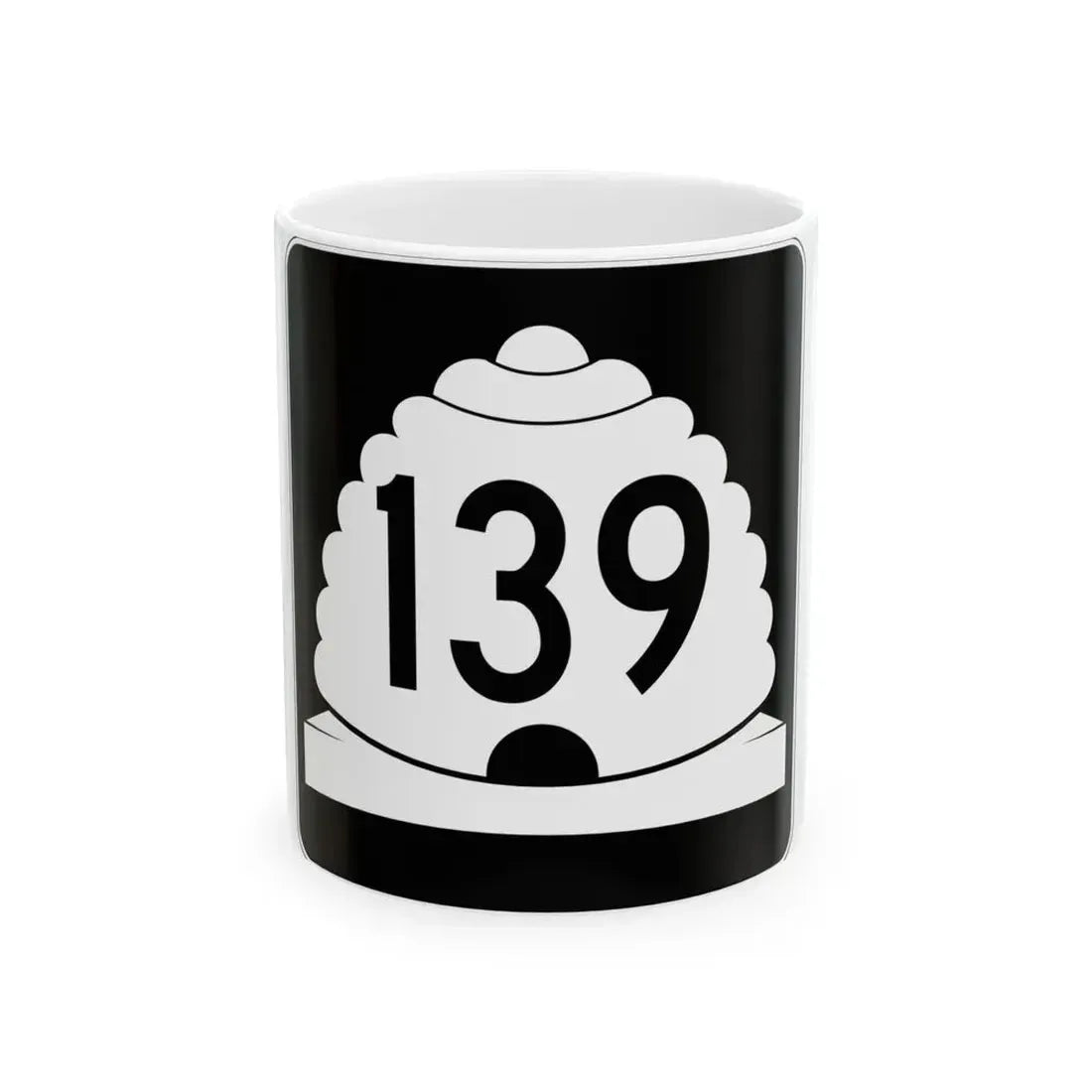 Utah SR 139 (Utah) (Road Sign) White Coffee Mug 11oz - Go Mug Yourself