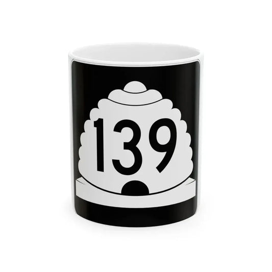 Utah SR 139 (Utah) (Road Sign) White Coffee Mug 11oz - Go Mug Yourself
