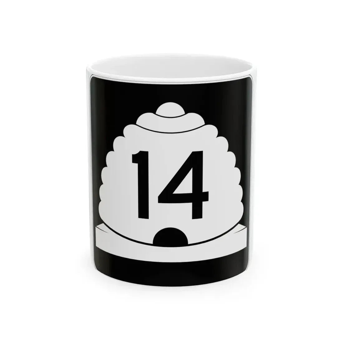 Utah SR 14 (Utah) (Road Sign) White Coffee Mug 11oz - Go Mug Yourself