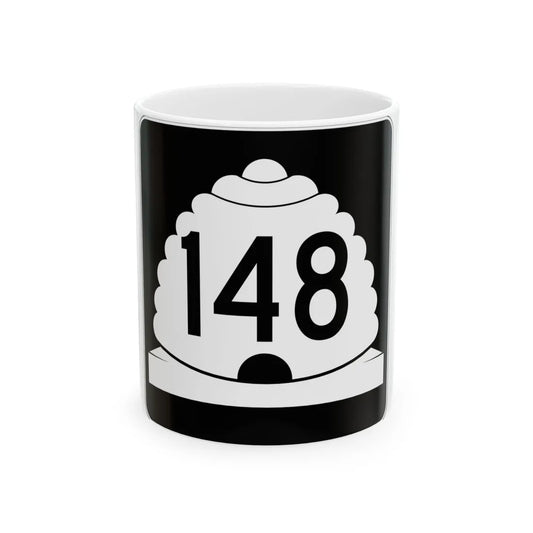 Utah SR 148 (Utah) (Road Sign) White Coffee Mug 11oz - Go Mug Yourself